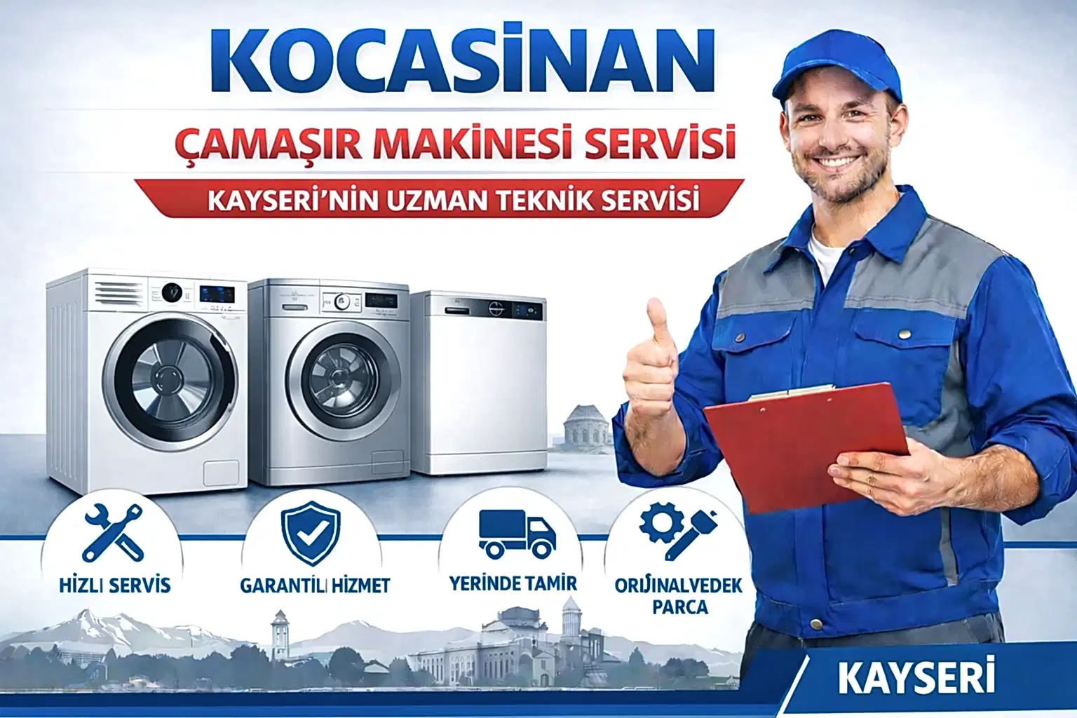 Kocasinan Çamaşır Makinesi Servisi
