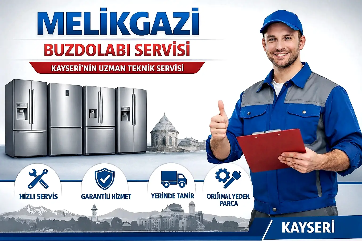 Melikgazi Buzdolabı Servisi